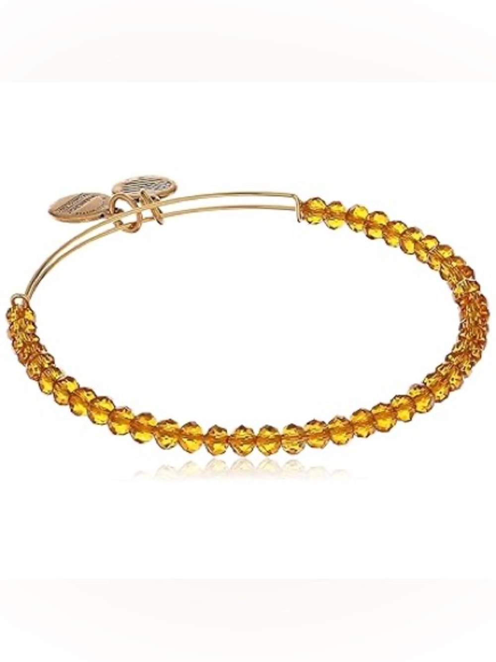 Alex and Ani Gold-Tone Brilliance Aurelia Beaded Expandable Bracelet